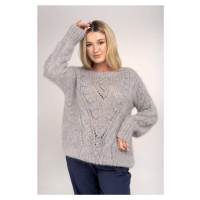 Grey openwork sweater By o la La