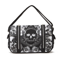 Vzorovaná shopper kabelka ve stylu gothic