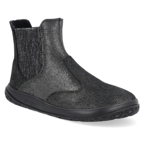 Barefoot dětské kotníkové boty Jonap - Igy černé devon