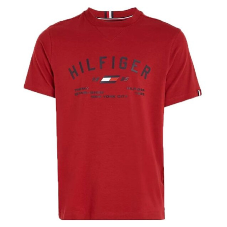 Tommy Hilfiger GRAPHIC S/S TEE Pánské tričko, červená, velikost