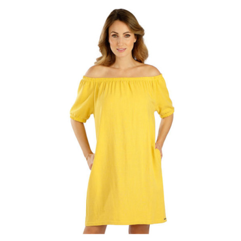 Dámské šaty s krátkým rukávem Litex 5E102 | žlutá