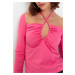 Bonprix BODYFLIRT tričko s dlouhým rukávem Barva: Růžová, Mezinárodní