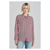 HALENKA GANT REL GEOMETRIC PRINT SHIRT bílá