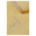 Svetr trussardi sweater polo short sleeve cotton silk blend žlutá