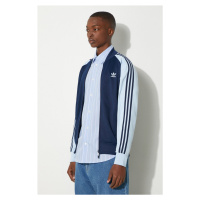 Mikina adidas Originals Adicolor Classics SST Track Jacket pánská, tmavomodrá barva, s aplikací,