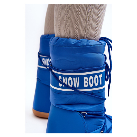 Dámské vysoké boty do sněhu modré - Venila Sweet Shoes