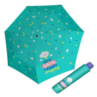 Doppler Kids Mini HAPPY CLOUD - dětský skládací deštník zelená