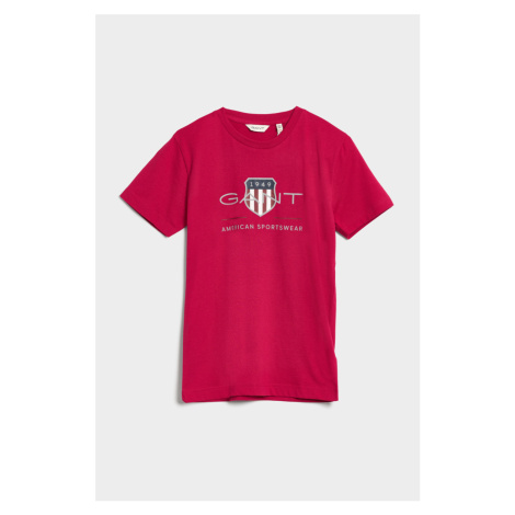 TRIČKO GANT ARCHIVE SHIELD SS T-SHIRT růžová