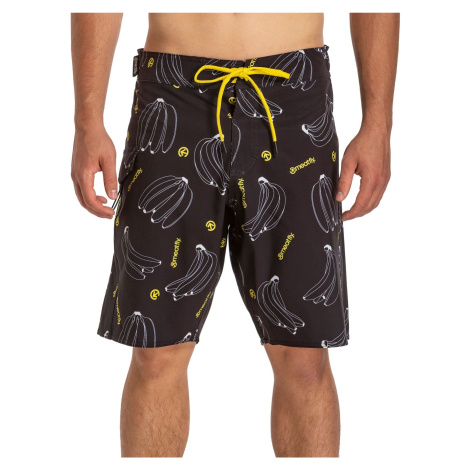 Meatfly pánské plavky Mitch Boardshorts 21" Bananas | Černá