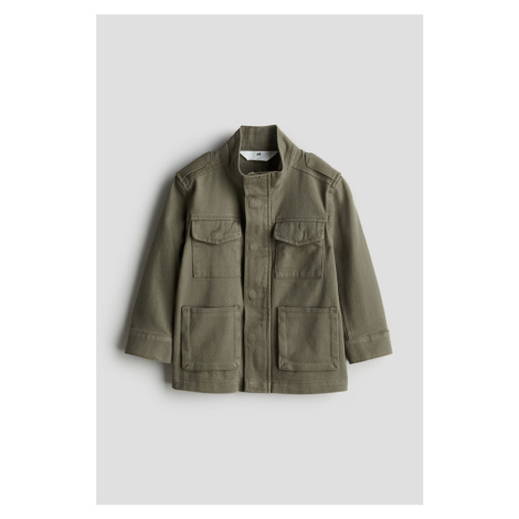 H & M - Cotton twill utility jacket - zelená H&M