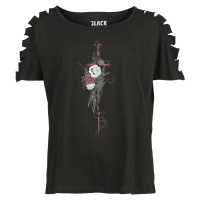Black Premium by EMP Tričko s otvory Dámské tričko černá
