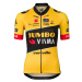 AGU Cyklistický dres s krátkým rukávem - JUMBO-VISMA 23 LADY - černá/žlutá