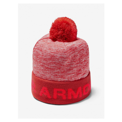 Under Armour Čepice Boy\'S Gametime Pom Beanie-Red - Kluci