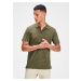 Khaki polo tričko Jack & Jones - Pánské