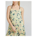 VERO MODA Letní šaty 'Muti' citronová / modrá / růžová