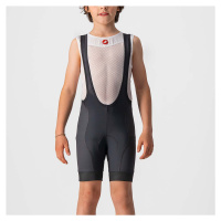 CASTELLI Cyklistické kalhoty krátké s laclem - COMPETIZION KIDS - černá