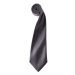 Premier Workwear Pánská saténová kravata PR750 Dark Grey -ca. Pantone 431