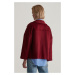 BUNDA GANT CROPPED WOOL JACKET PLUMPED RED