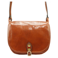 Kožená crossbody kabelka Florence 8863 camel