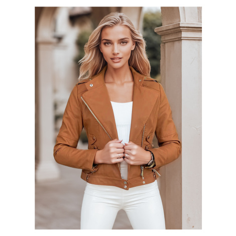 dámský koženkový křivák bunda TY3039 DStreet