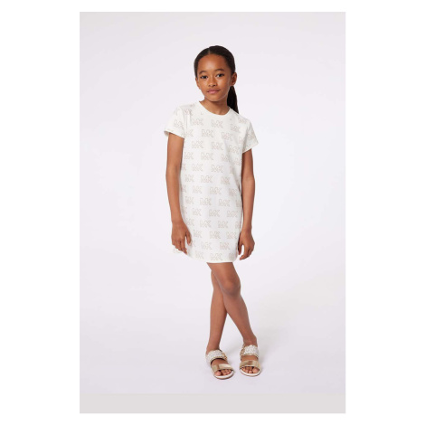 Dívčí šaty Michael Kors béžová barva, mini