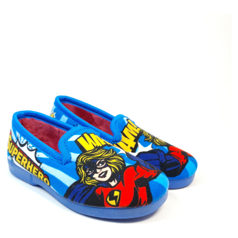 Alcalde dívčí teplé dětské voňavé domácí boty Super dívka Azul