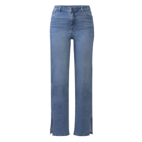 esmara® Dámské džíny „Skinny Fit", s postranními rozparky (středně modrá denim)