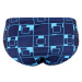 Ismael cubic pánské slipové plavky ST0801 tmavě modrá