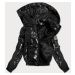Krátká černá lesklá dámská bunda model 16147552 - S'WEST
