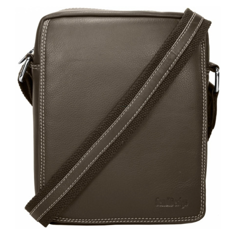 Pánská kožená taška přes rameno SendiDesign IG005 - hnědá Sendi Design
