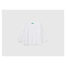 Benetton, Sweater In Linen Blend With 3/4 Sleeves