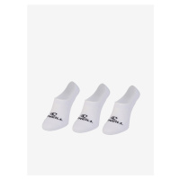 Sada tří párů unisex ponožek v bílé barvě O'Neill FOOTIE 3PK