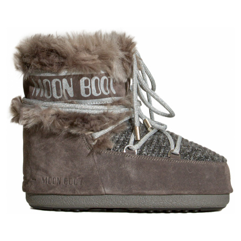 Boty Moon Boot MARS WOOL FUR šedá