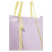 MYMO Nákupní taška pastelově žlutá / světle fialová
