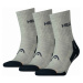 Head PERFORMANCE SHORT CREW 3P Ponožky, šedá, velikost