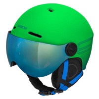 Etape SPEEDY PRO Dětská lyžařská přilba s visorem, zelená, velikost