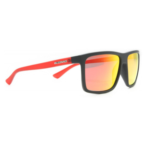 BLIZZARD-Sun glasses POL801-126 rubber black, POL, Červená