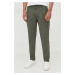 Kalhoty Calvin Klein pánské, zelená barva, jednoduché, K10K111490