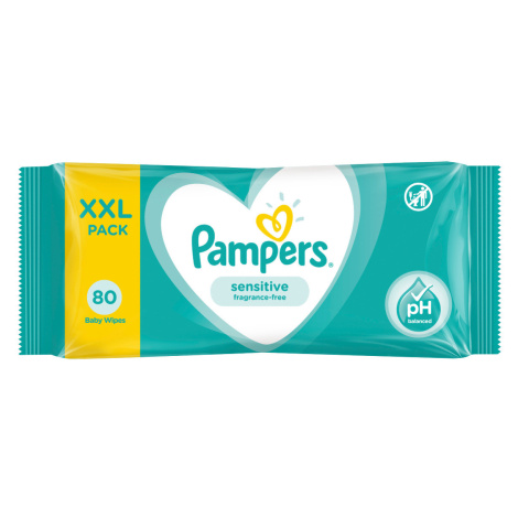 Pampers Sensitive XXL vlhčené ubrousky 80 ks