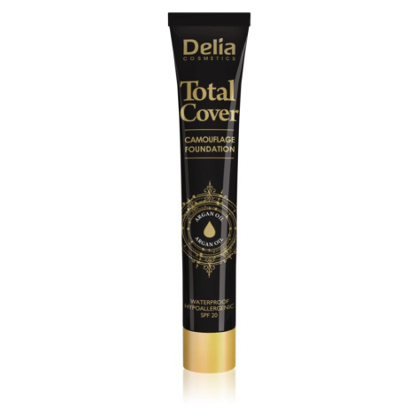 Delia Cosmetics Total Cover voděodolný make-up SPF 20 odstín 56 Tan 25 g