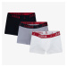 Boxerky Jordan Mens Flight Cotton 3-Pack Trunk Black/ White