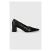 Kožené lodičky Vagabond Shoemakers ALTEA černá barva, na podpatku, 5740.001.20