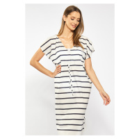 Monnari Plážové oblečení Bavlněné Pareo Stripes Multi White