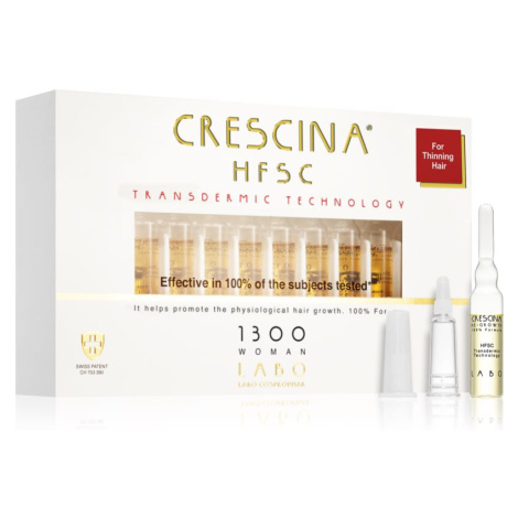 Crescina Transdermic 1300 Re-Growth péče pro podporu růstu vlasů pro ženy 20x3,5 ml