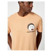 Koton Rick And Morty T-Shirt, Crew Neck Licensed, Printed