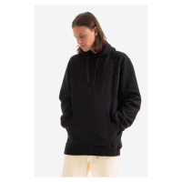 Bavlněná mikina Maharishi Miltype Hooded sweat Organic Sweat 420 9756 BLACK pánská, černá barva,