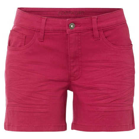 Bonprix BODYFLIRT riflové šortky Barva: Růžová, Mezinárodní