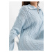 Bonprix BODYFLIRT pletené šaty Barva: Modrá, Mezinárodní