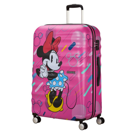 American Tourister Cestovní kufr Wavebreaker Disney Spinner 96 l - fuchsiová