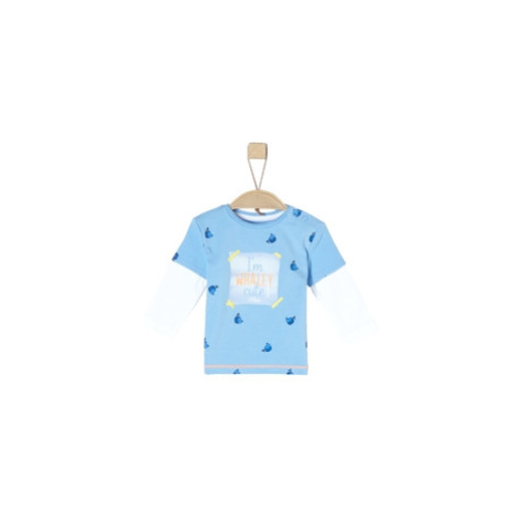 s. Oliver tričko I´m whaley cute s dlouhým rukávem světle modré s.Oliver